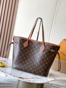 LB1085 Neverfull Inside Out MM(REVERSIBLE) / HIGHEST QUALITY VERSION / 12.2 x 11 x 5.5 inches