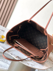 LB1085 Neverfull Inside Out MM(REVERSIBLE) / HIGHEST QUALITY VERSION / 12.2 x 11 x 5.5 inches