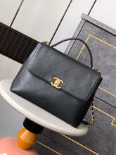 Load image into Gallery viewer, CC1171 Medium/Large/Maxi Flap Bag with Top Handle / HIGHEST QUALITY VERSION
