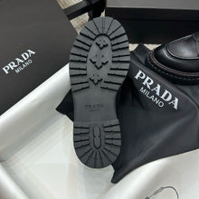 Load image into Gallery viewer, SE1506 PRADA Double Chocolate Leather Loafers / Size5-10
