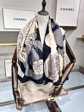 Load image into Gallery viewer, CLTH344 CC Square Cashmere Scarf / 140x140cm(55.1x55.1in)
