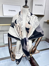 Load image into Gallery viewer, CLTH344 CC Square Cashmere Scarf / 140x140cm(55.1x55.1in)
