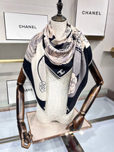 Load image into Gallery viewer, CLTH344 CC Square Cashmere Scarf / 140x140cm(55.1x55.1in)
