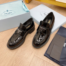 Load image into Gallery viewer, SE1510 Prada Chocolate Patent Leather Loafers / Size5-10
