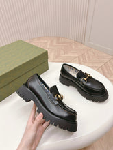 Load image into Gallery viewer, SE1513 GUCCI Women&#39;s Lug Sole Loafer with Horsebit/ Size5-11
