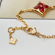 Load image into Gallery viewer, JW1018 LV Color Blossom BB Sun Ear Stud/Bracelet, Pink Gold and Cornelian
