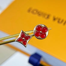 Load image into Gallery viewer, JW1018 LV Color Blossom BB Sun Ear Stud/Bracelet, Pink Gold and Cornelian
