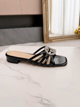Load image into Gallery viewer, SE1737 Gucci Women's slide with crystal Interlocking G / Size5-12
