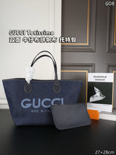 Load image into Gallery viewer, GC717 Gucci Totissima Large Reversible Tote Bag / 11&quot;W x 10.6&quot;H x 10.6&quot;D
