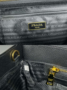 PD325 Large Prada Galleria Saffiano Leather Bag / HIGHEST QUALITY VERSION / 12.6x9.4x5.5inch