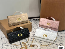 Load image into Gallery viewer, DR519 Miss Caro Top Handle Pouch / 9.5x4.5x5inches
