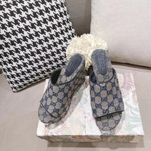 Load image into Gallery viewer, SE1078 Women&#39;s GG Platform Slide Sandal /  Size5-11
