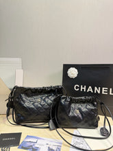 Load image into Gallery viewer, CC1478 Chanel 26S Drawstring Bucket Bag / Mini 19×15 cm &amp; Small 22×20 cm
