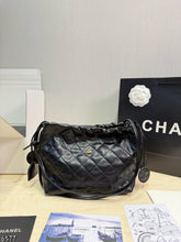 Load image into Gallery viewer, CC1478 Chanel 26S Drawstring Bucket Bag / Mini 19×15 cm &amp; Small 22×20 cm
