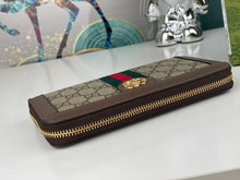 Load image into Gallery viewer, GC608 Ophidia GG Zip Around Wallet / 7.5&quot;W x 4.5&quot;H x 1&quot;D
