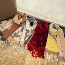 Load image into Gallery viewer, CLTH487 Hermes Cashmere Scarf / 11.8 x 63inch
