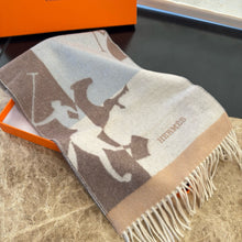 Load image into Gallery viewer, CLTH487 Hermes Cashmere Scarf / 11.8 x 63inch
