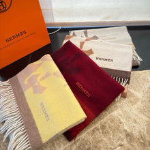 Load image into Gallery viewer, CLTH486 Hermes Cashmere Scarf / 11.8 x 63inch
