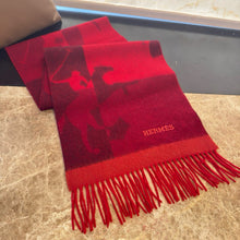 Load image into Gallery viewer, CLTH488 Hermes Cashmere Scarf / 11.8 x 63inch
