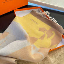 Load image into Gallery viewer, CLTH489 Hermes Cashmere Scarf / 11.8 x 63inch
