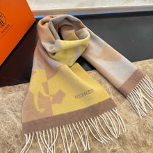 Load image into Gallery viewer, CLTH489 Hermes Cashmere Scarf / 11.8 x 63inch
