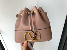 Load image into Gallery viewer, VLTN090 Mini Bucket Bag / W7.8xH6.6xD3.3 in / HIGHEST QUALITY VERSION
