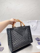 Load image into Gallery viewer, PD248 Small Leather Prada Symbole Bag / 11.8x9.4x3.7inch
