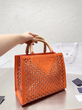 Load image into Gallery viewer, PD248 Small Leather Prada Symbole Bag / 11.8x9.4x3.7inch
