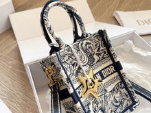 Load image into Gallery viewer, DR307 Mini Dior Book Tote  Phone Bag/ 5 x 7 x 2 inches

