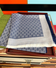 Load image into Gallery viewer, JW1434 Gucci 2026 Reversible Silk-Cashmere Square Scarf / 140×140 cm
