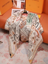 Load image into Gallery viewer, JW1437 LV x Takashi Murakami Monogram Multicolor Velvet-Blend Shawl / 135×135 cm
