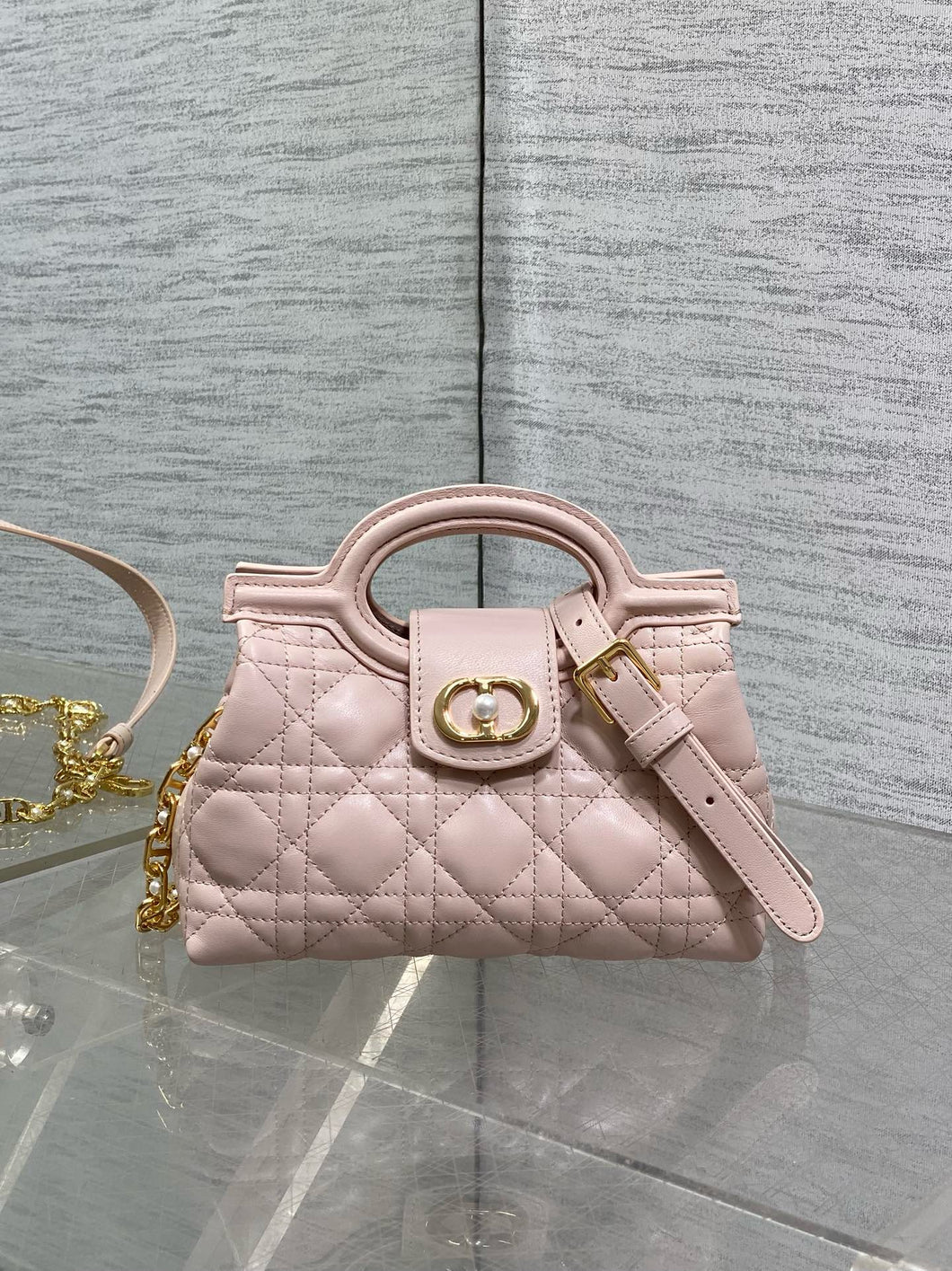 DR586 Dior Jolie Top Handle Mini Bag /  7.5x5x3.5inches / HIGHEST QUALITY VERSION