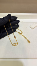 Load image into Gallery viewer, JW1441 Dior 26SS Gold-Tone CD Enamel Ladybug Necklace
