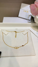 Load image into Gallery viewer, JW1441 Dior 26SS Gold-Tone CD Enamel Ladybug Necklace
