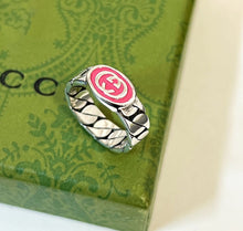 Load image into Gallery viewer, JW758 Interlocking G Enamel Ring
