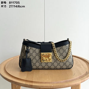 GC699 Padlock GG Small Shoulder Bag / 10.6x5.5x2.3inch