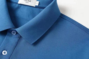 CLTH348 Celine Classic Polo Shirt in Cotton Piqué