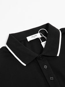 CLTH349 Celine Classic Polo Shirt in Cotton Piqué