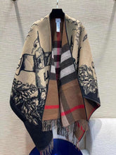 Load image into Gallery viewer, CLTH351 EKD Wool Cape / 140 x 140cm/55.1 x 55.1in
