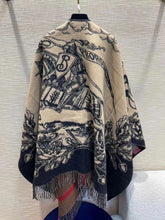 Load image into Gallery viewer, CLTH351 EKD Wool Cape / 140 x 140cm/55.1 x 55.1in
