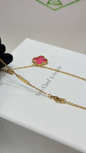 Load image into Gallery viewer, JW1445 Van Cleef &amp; Arpels Alhambra Vintage Pink Enamel Necklace
