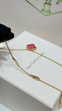 Load image into Gallery viewer, JW1445 Van Cleef &amp; Arpels Alhambra Vintage Pink Enamel Necklace
