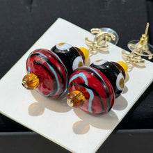 Load image into Gallery viewer, JW1446 CHANEL Colorful Ribbed Brass Ear
