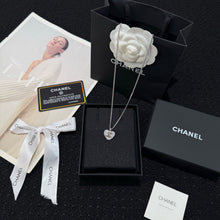 Load image into Gallery viewer, JW1449 CHANEL Heart Motif Full-Pavé Crystal Necklace
