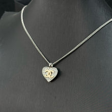 Load image into Gallery viewer, JW1449 CHANEL Heart Motif Full-Pavé Crystal Necklace

