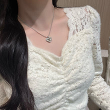 Load image into Gallery viewer, JW1449 CHANEL Heart Motif Full-Pavé Crystal Necklace
