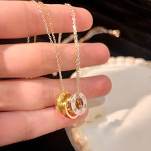 Load image into Gallery viewer, JW1450 Cartier Trinity-Style Triple Ring Necklace

