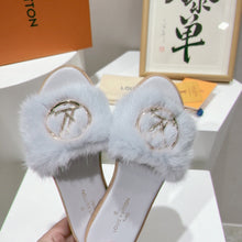 Load image into Gallery viewer, SE1173 LB Mink Fur Flat Mule / Size5-12
