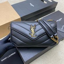 Load image into Gallery viewer, YSK444 LOULOU Small in MATELASSÉ Lambskin / 9.4" x 5.5" x 2.4"/HIGHEST QUALITY VERSION
