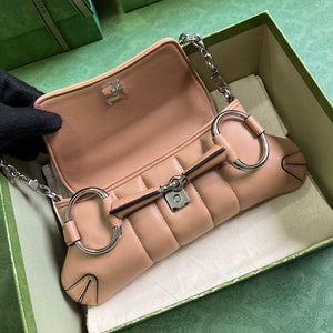 GC590G Gucci Horsebit Chain Small Shoulder Bag / HIGHEST QUALITY VERSION / 10.6"W x 4.5"H x 2"D